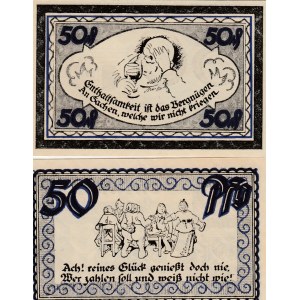 Germany, Notgeld, 50 Pfennig, 1921, UNC, (Total 2 banknotes)