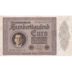 Germany, 100.000 Euro, 1923, UNC, FANTASY BANKNOTE