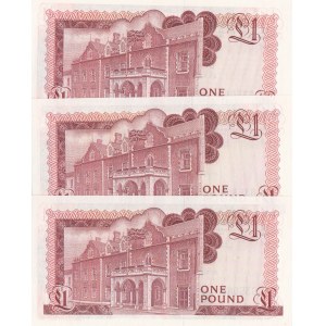 Gibraltar, 1 Pound (3), 1988, UNC, p20e, (Total 3 banknotes)