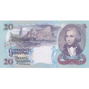 Gibraltar, 20 Pounds, 1995, UNC, p27a