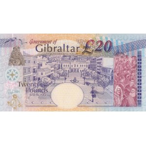 Gibraltar, 20 Pounds, 2004, UNC, p31a