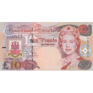 Gibraltar, 10 Pounds, 2006, UNC, p32a