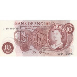 Great Britain, 10 Shillings, 1967, UNC, p373c