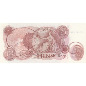 Great Britain, 10 Shillings, 1967, UNC, p373c