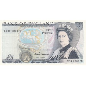 Great Britain, 5 Pounds, 1980, UNC, p378c
