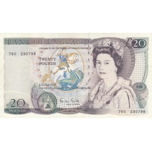 Great Britain, 20 Pounds, 1988, UNC, p380e