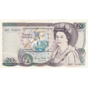 Great Britain, 20 Pounds, 1988, AUNC, p380e