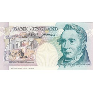 Great Britain, 5 Pounds, 1990, UNC, p382a