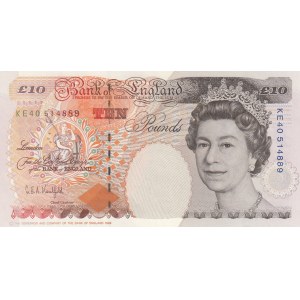 Great Britain, 10 Pounds, 1993, UNC, p386a