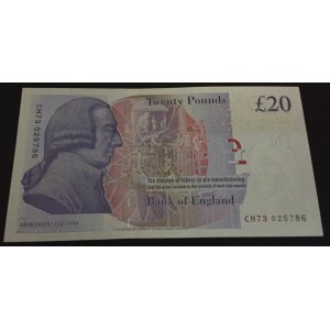 Great Britain, 20 Pounds, 2007, UNC, p392a
