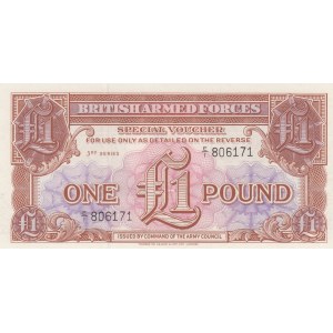 Great Britain, 1 Pound, British Armed Forces, special Voucher, 1962, UNC