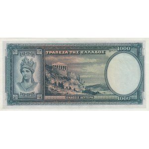Greece, 1000 Drachmai, 1939, UNC, p110