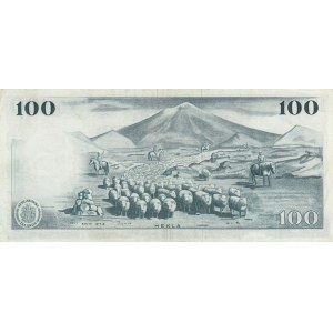 İceland, 100 Kronur, 1961, XF, p44