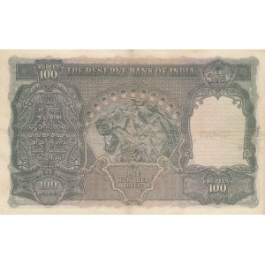 India, 100 Rupees, Calcutta, 1943, VF, p20f, RARE