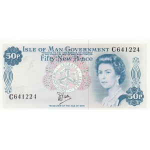 Isle Of Man, 50 New Pence, 1979, UNC, p33