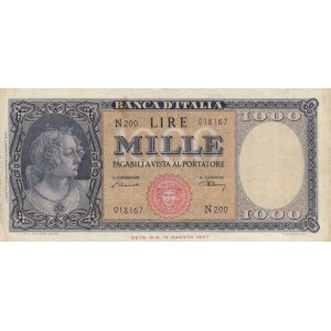 Italy, 1000 Lire, 1948, XF, p88