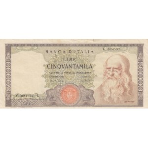 Italy, 50.000 Lire, 1970, VF, p99b