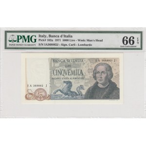 Italy, 5.000 Lire, 1971, UNC, p102a