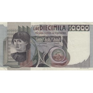 Italy, 10.000 Lire, 1976, XF, p106a