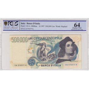 Italy, 500.000 Lire, 1997, UNC, p118