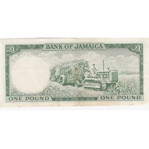 Jamaica, 1 Pound, 1964, AUNC, p51Cd