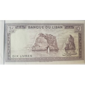 Lebanon, 10 Livre, 1986, UNC, p63, BUNDLE