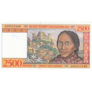 Madagascar, 2500 Francs, 1998, UNC, p81