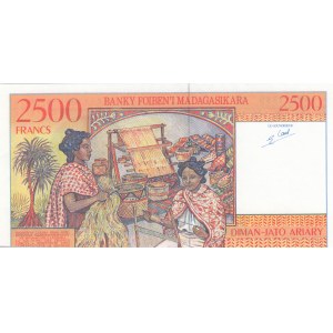 Madagascar, 2500 Francs, 1998, UNC, p81