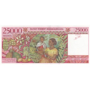 Madagascar, 25.000 Francs, 1998, UNC, p82