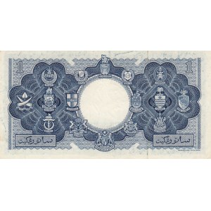 Malaya And British Borneo, 1 Dollar, 1953, AUNC, p1
