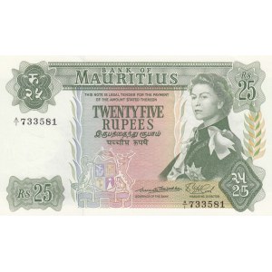 Mauritius, 25 Rupees, 1967, UNC, p32a