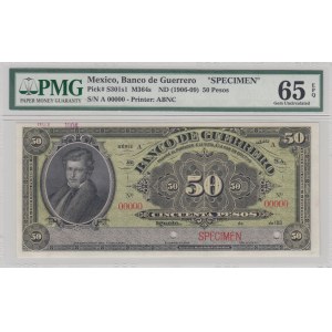 Mexıco, 50 Pesos, 1906-09, UNC, pS301s1, SPECIMEN