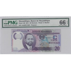 Mozambique, 20 Meticais, 2011, UNC, p149