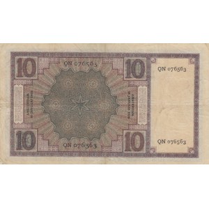 Netherlands, 10 Gulden, 1929, XF, p43b