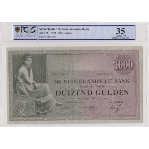 Netherlands, 1000 Gulden, 1938, VF, p48