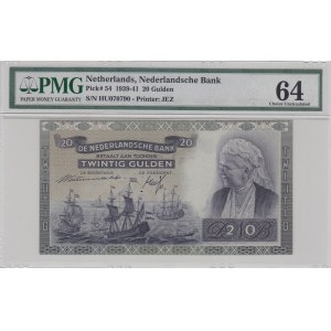 Netherlands, 10 Gulden, 1939, UNC, p54