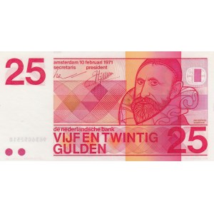 Netherlands, 25 Gulden, 1971, UNC, p92a
