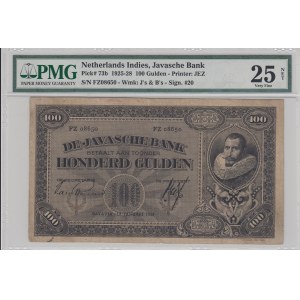 Netherlands İndies, 100 Gulden, 1928, VF, p73b
