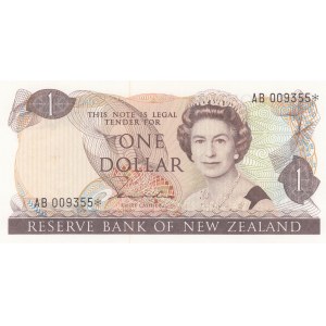 New Zealand, 1 Dollar, 1981, UNC, p169a, REPLACEMENT