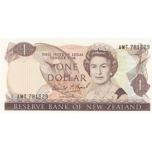 New Zealand, 1 Dollar, 1989, UNC, p169c