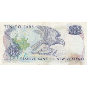New Zealand, 10 Dollars, 1981, XF, p172a