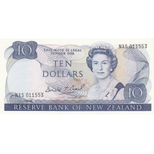 New Zealand, 10 Dollars, 1989, UNC, p172c