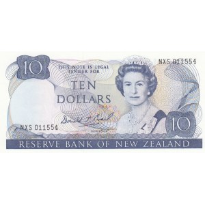 New Zealand, 10 Dollars, 1989, UNC, p172c