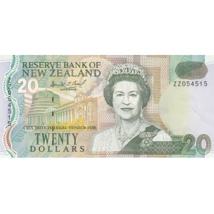 New Zealand, 20 Dollars, 1994, p183, REPLACEMENT
