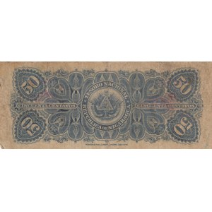 Nicaragua, 50 Centavos, 1900, FINE (-), p28