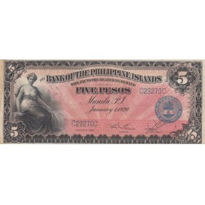 Philippines, 5 Pesos 1920, XF, p13