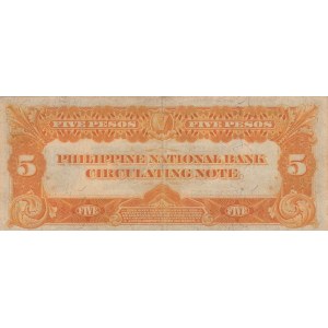 Philippines, 5 Pesos 1921, XF (-), p53