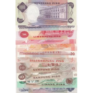 Philippines, 1 Peso, 5 Pesos, 10 Pesos (2), 20 Pesos (3), 50 Pesos and 100 Pesos (2), 1981-2013, UNC, (Total 11  banknotes)