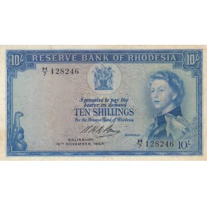 Rhodesia, 10 Shillings, 1964, XF, p24g