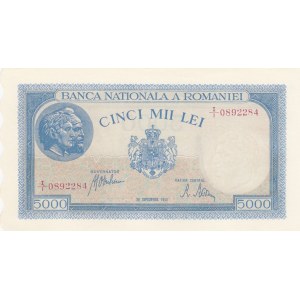Romania, 5000 Lei, 1943, UNC, p55